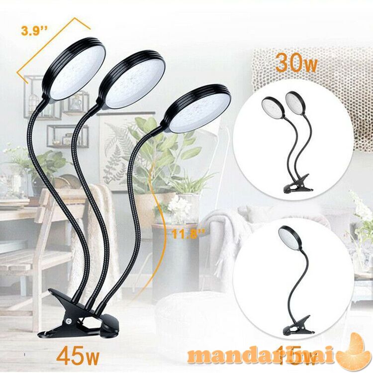 Programuojama triguba pilno spektro lempa augalams su tvirtinimu