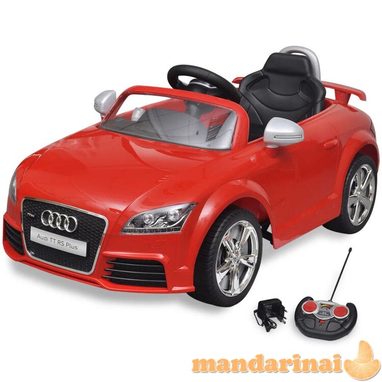 Audi tt rs vaikiškas automobilis su nuotoliniu valdymu, raudonas