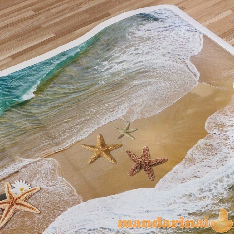 3D grindų lipdukas Jūros žvaigždės