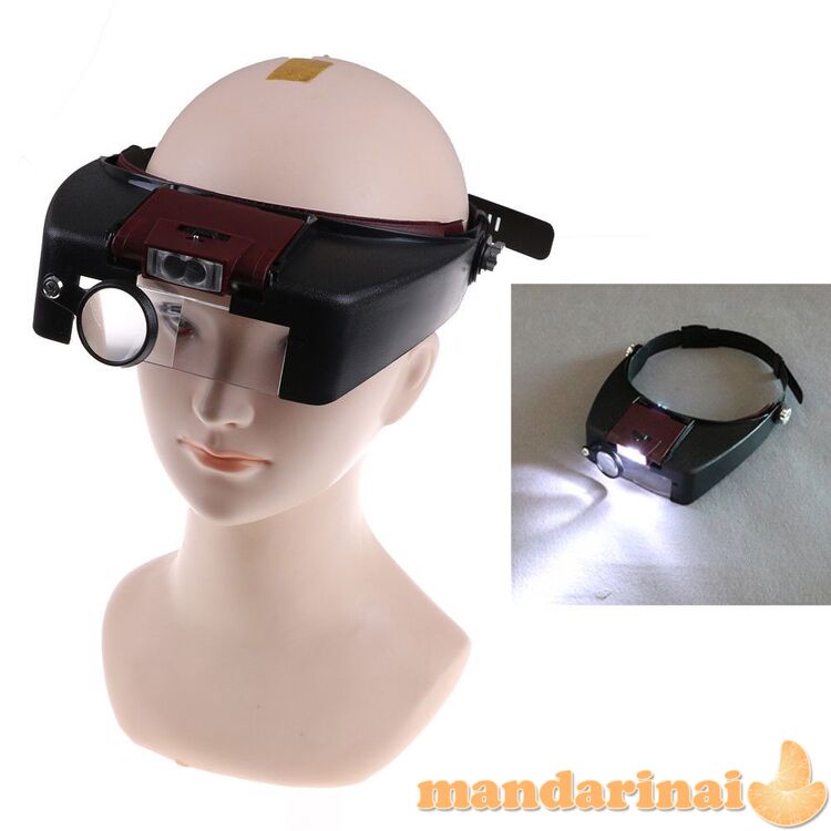 Didinantys akiniai su LED apšvietimu 10X