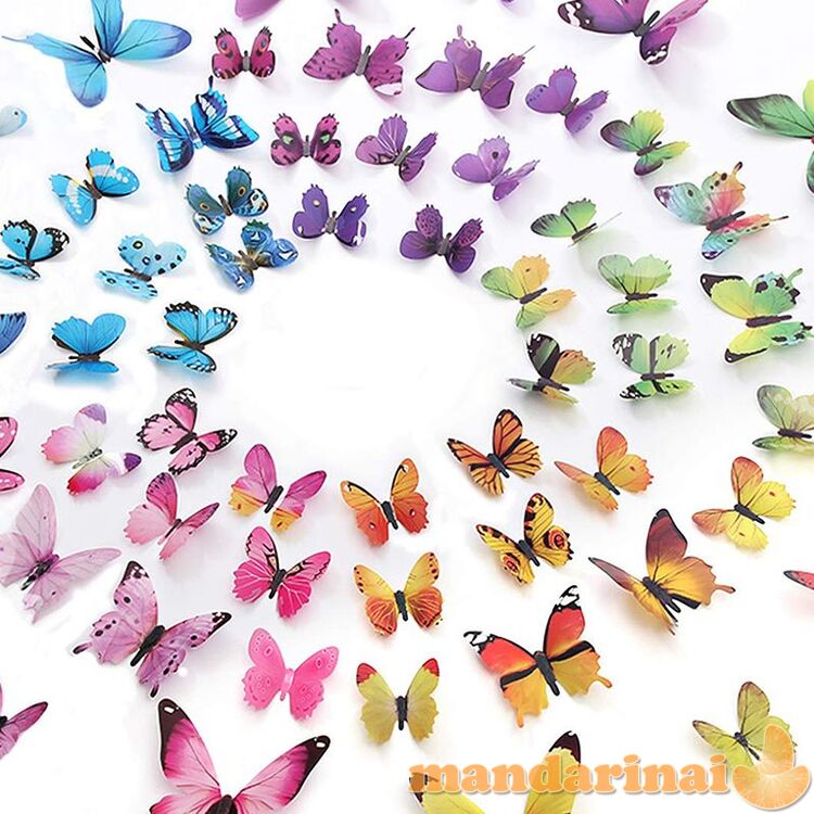 3D lipdukų „Spalvoti drugeliai“ rinkiniai