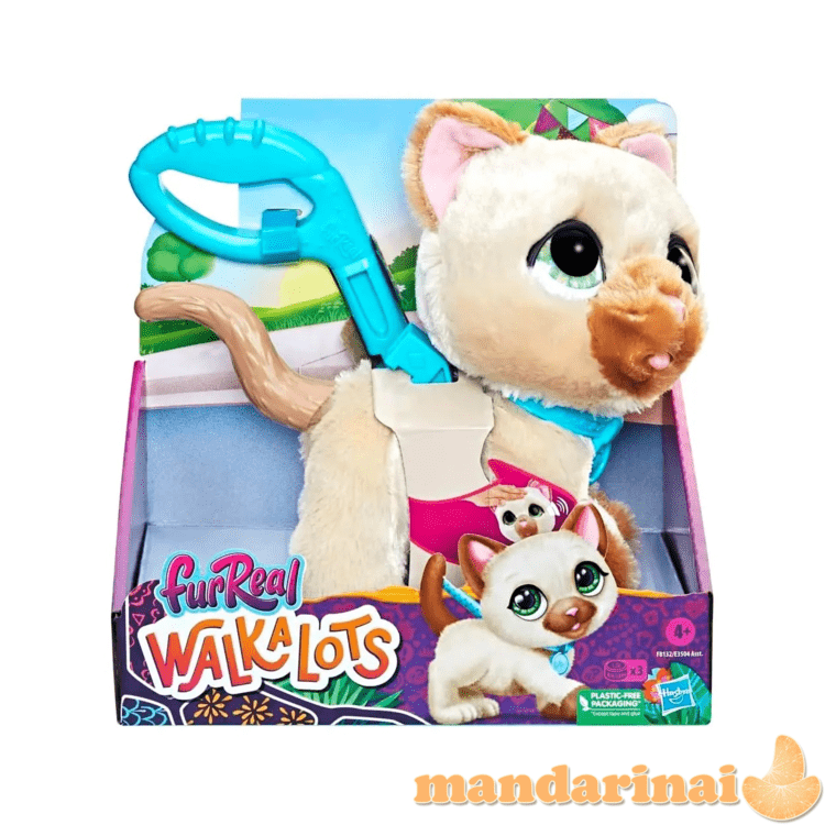 Interaktyvus pliušinis žaislas Hasbro FurReal Walkalots Big Wags kačiukas