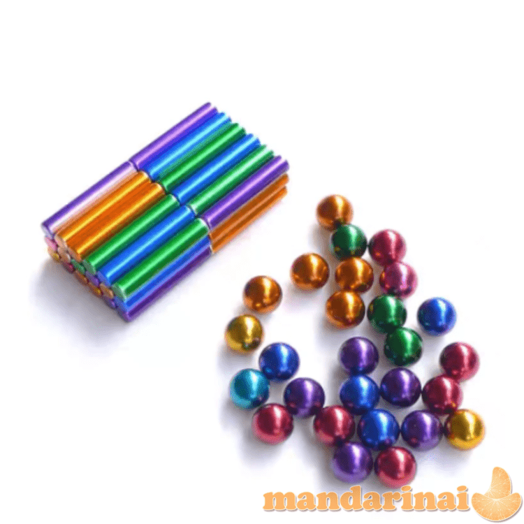 Net 76 dalių žaidimas-spalvotų magnetų rinkinys