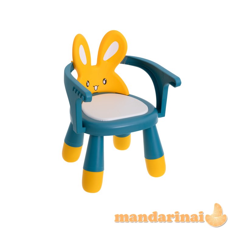 Maitinimo ir žaidimų stalo kėdė geltona spalva